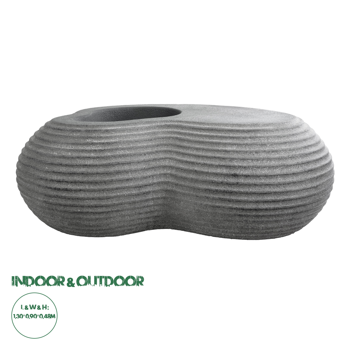 20751 GloboStar® Artificial Garden FLORENCE 20751 Επιδαπέδιο Πολυεστερικό Τσιμεντένιο Κασπώ Γλάστρα – Flower Pot Γκρι Μ130 x Π90 x Υ48cm 20751 GloboStar® Artificial Garden FLORENCE 20751 Επιδαπέδιο Πολυεστερικό Τσιμεντένιο Κασπώ Γλάστρα – Flower Pot Γκρι Μ130 x Π90 x Υ48cm