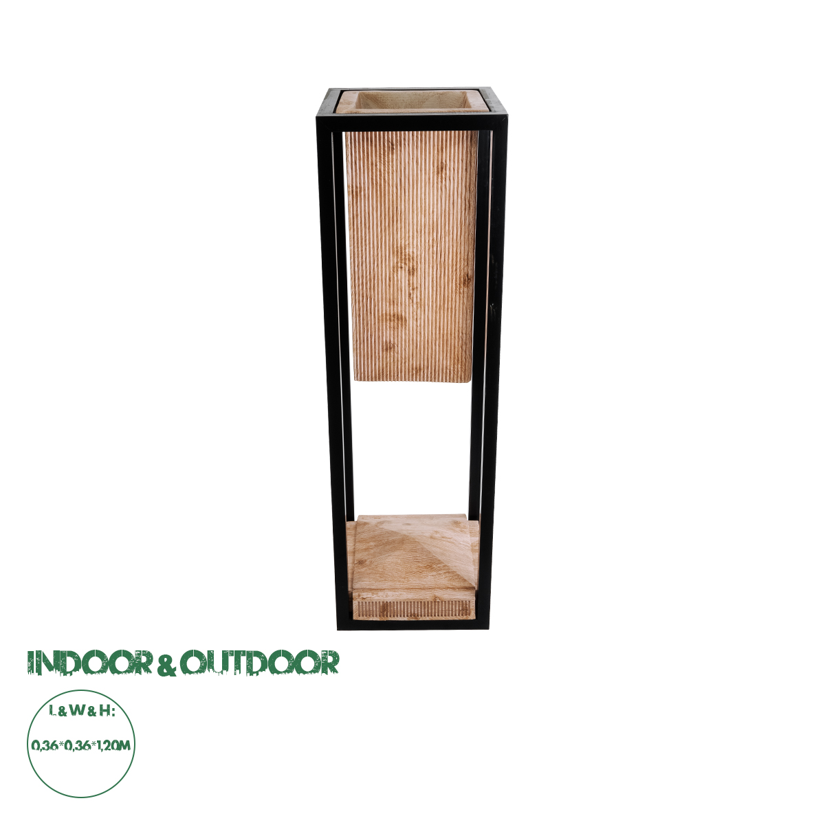20752 GloboStar® Artificial Garden CASSIANO 20752 Επιδαπέδιο Μεταλλικό Τσιμεντένιο Κασπώ Γλάστρα – Flower Pot Καφέ με Μαύρο Μ36 x Π36 x Υ120cm 20752 GloboStar® Artificial Garden CASSIANO 20752 Επιδαπέδιο Μεταλλικό Τσιμεντένιο Κασπώ Γλάστρα – Flower Pot Καφέ με Μαύρο Μ36 x Π36 x Υ120cm