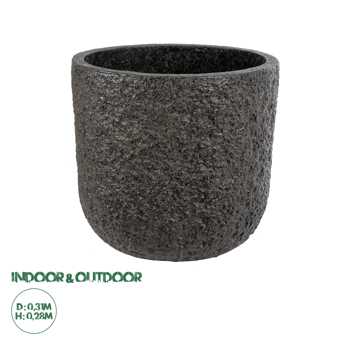 20756 GloboStar® Artificial Garden LUCCA 20756 Επιδαπέδιο Πολυεστερικό Τσιμεντένιο Κασπώ Γλάστρα – Flower Pot Καφέ Φ31 x Υ28cm 20756 GloboStar® Artificial Garden LUCCA 20756 Επιδαπέδιο Πολυεστερικό Τσιμεντένιο Κασπώ Γλάστρα – Flower Pot Καφέ Φ31 x Υ28cm