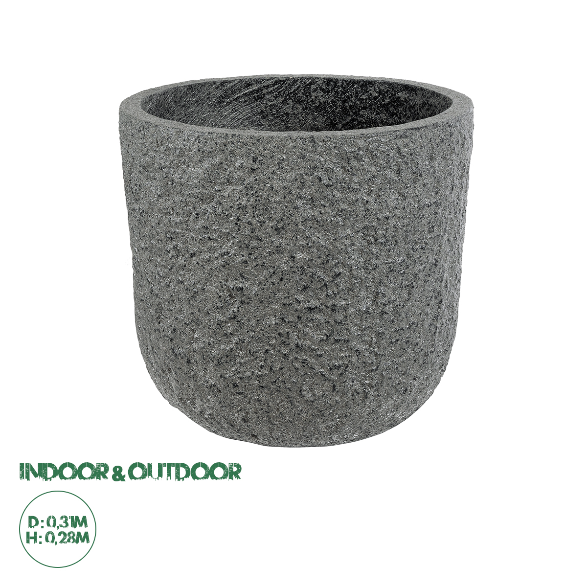 20758 GloboStar® Artificial Garden ERICE 20758 Επιδαπέδιο Πολυεστερικό Τσιμεντένιο Κασπώ Γλάστρα – Flower Pot Γκρι Φ31 x Υ28cm 20758 GloboStar® Artificial Garden ERICE 20758 Επιδαπέδιο Πολυεστερικό Τσιμεντένιο Κασπώ Γλάστρα – Flower Pot Γκρι Φ31 x Υ28cm