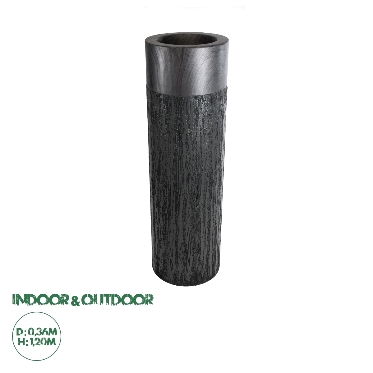 20762 GloboStar® Artificial Garden PISA 20762 Επιδαπέδιο Πολυεστερικό Τσιμεντένιο Κασπώ Γλάστρα – Flower Pot Γκρι Ανθρακί Φ36 x Υ120cm 20762 GloboStar® Artificial Garden PISA 20762 Επιδαπέδιο Πολυεστερικό Τσιμεντένιο Κασπώ Γλάστρα – Flower Pot Γκρι Ανθρακί Φ36 x Υ120cm
