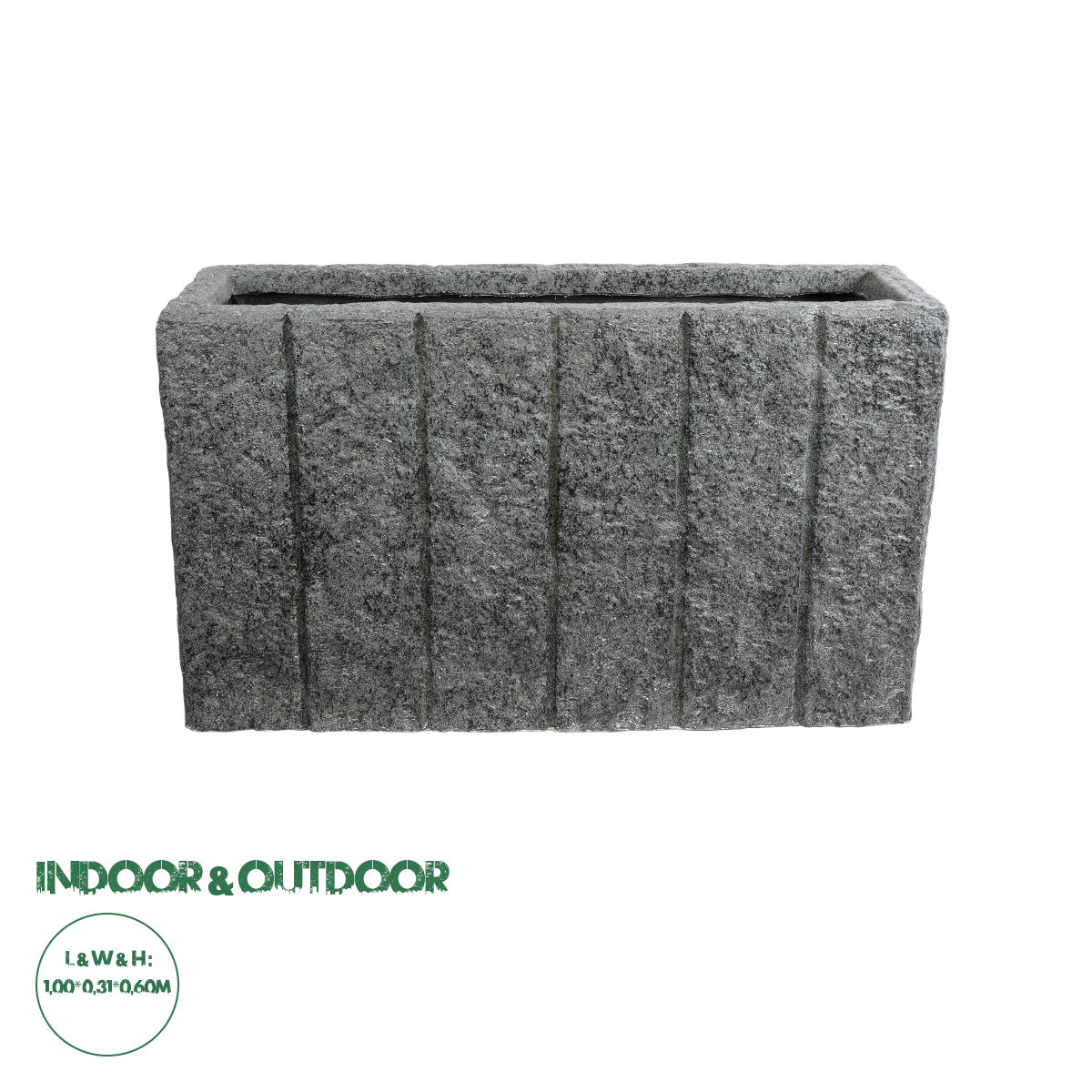 20765 GloboStar® Artificial Garden PELLEGRINO 20765 Επιδαπέδιο Πολυεστερικό Τσιμεντένιο Κασπώ Γλάστρα – Flower Pot Γκρι Μ100 x Π31 x Υ60cm 20765 GloboStar® Artificial Garden PELLEGRINO 20765 Επιδαπέδιο Πολυεστερικό Τσιμεντένιο Κασπώ Γλάστρα – Flower Pot Γκρι Μ100 x Π31 x Υ60cm