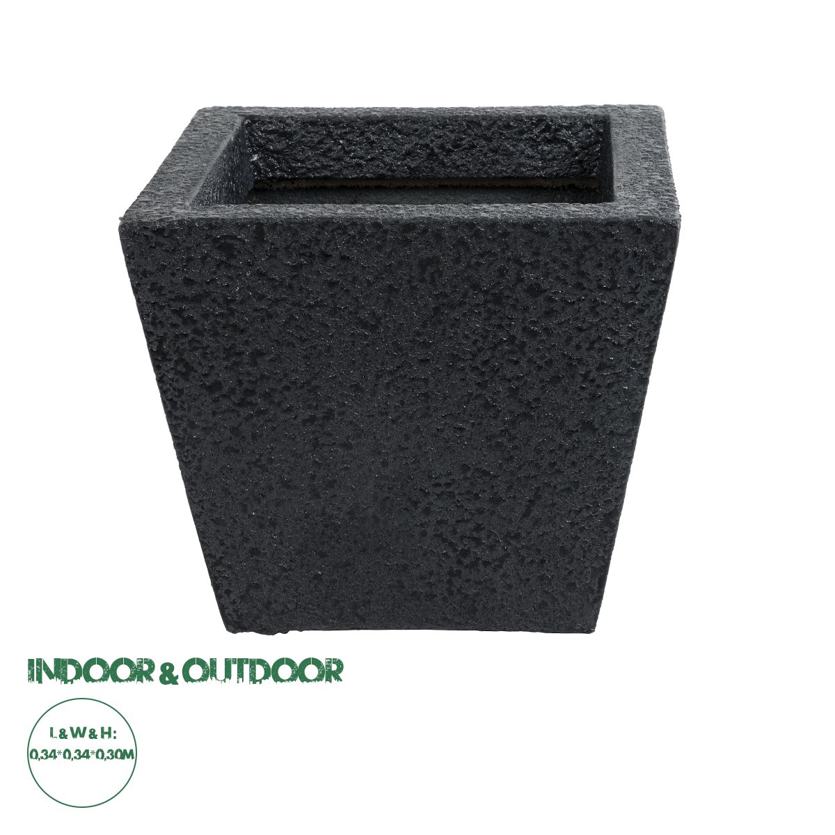 20770 GloboStar® Artificial Garden KARRASPIO 20770 Επιδαπέδιο Πολυεστερικό Τσιμεντένιο Κασπώ Γλάστρα – Flower Pot Μαύρο Μ34 x Π34 x Υ30cm 20770 GloboStar® Artificial Garden KARRASPIO 20770 Επιδαπέδιο Πολυεστερικό Τσιμεντένιο Κασπώ Γλάστρα – Flower Pot Μαύρο Μ34 x Π34 x Υ30cm