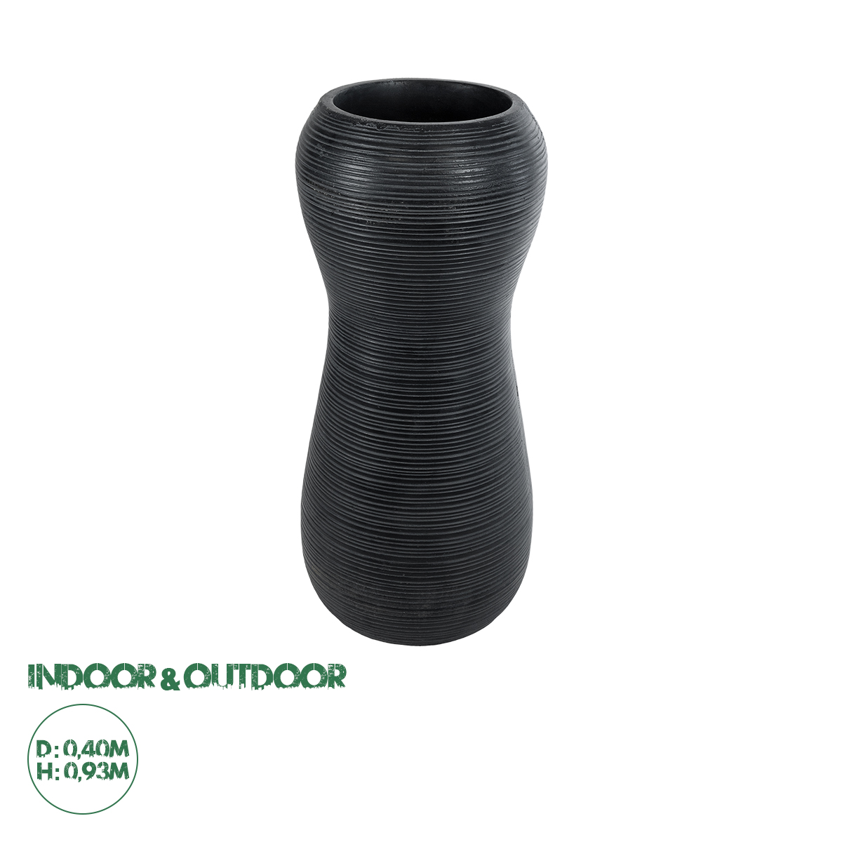 20773 GloboStar® Artificial Garden BARRIO 20773 Επιδαπέδιο Πολυεστερικό Τσιμεντένιο Κασπώ Γλάστρα – Flower Pot Μαύρο Φ40 x Υ93cm 20773 GloboStar® Artificial Garden BARRIO 20773 Επιδαπέδιο Πολυεστερικό Τσιμεντένιο Κασπώ Γλάστρα – Flower Pot Μαύρο Φ40 x Υ93cm