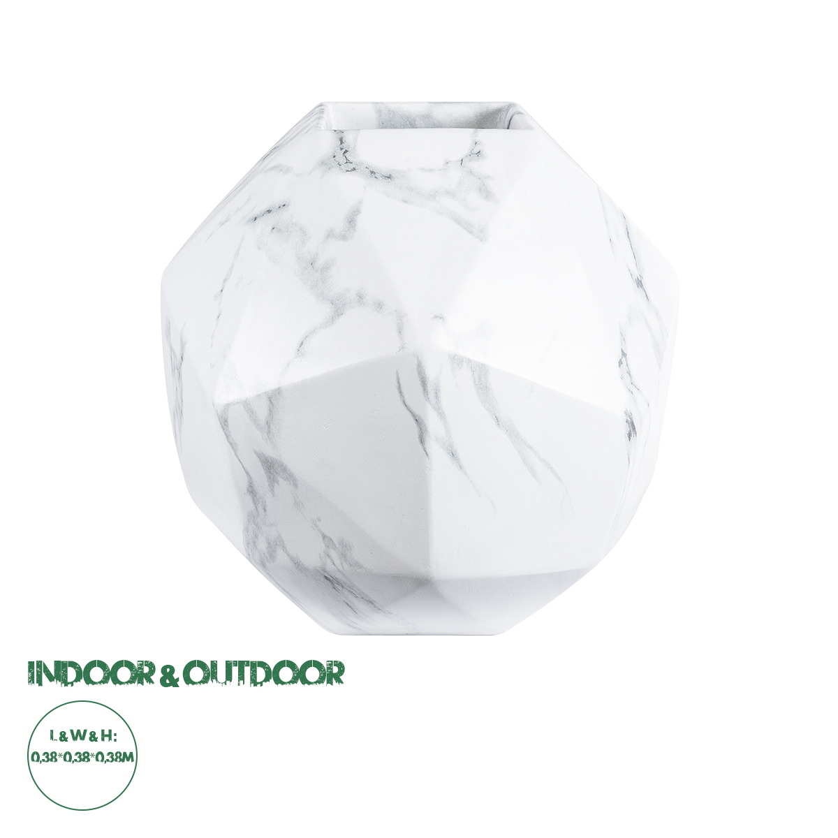 20783 GloboStar® Artificial Garden BRIXTON 20783 Επιδαπέδιο Πολυεστερικό Τσιμεντένιο Κασπώ Γλάστρα – Flower Pot Λευκό Μ38 x Π38 x Υ38cm 20783 GloboStar® Artificial Garden BRIXTON 20783 Επιδαπέδιο Πολυεστερικό Τσιμεντένιο Κασπώ Γλάστρα – Flower Pot Λευκό Μ38 x Π38 x Υ38cm