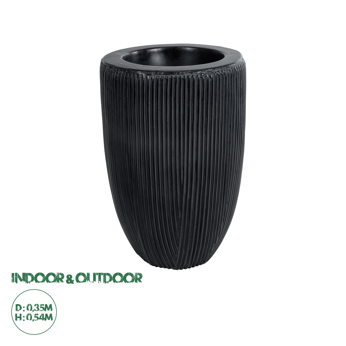 20793 GloboStar® Artificial Garden CASTLE 20793 Διακοσμητικό Πολυεστερικό Τσιμεντένιο Κασπώ Γλάστρα – Flower Pot Μαύρο Φ35 x Υ54cm 20793 GloboStar® Artificial Garden CASTLE 20793 Διακοσμητικό Πολυεστερικό Τσιμεντένιο Κασπώ Γλάστρα – Flower Pot Μαύρο Φ35 x Υ54cm