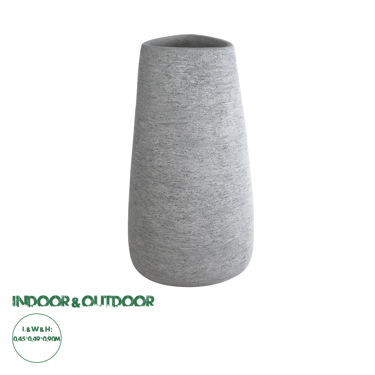 20795 GloboStar® Artificial Garden OXFORD 20795 Επιδαπέδιο Πολυεστερικό Τσιμεντένιο Κασπώ Γλάστρα – Flower Pot Γκρι Μ45 x Π49 x Υ90cm 20795 GloboStar® Artificial Garden OXFORD 20795 Επιδαπέδιο Πολυεστερικό Τσιμεντένιο Κασπώ Γλάστρα – Flower Pot Γκρι Μ45 x Π49 x Υ90cm