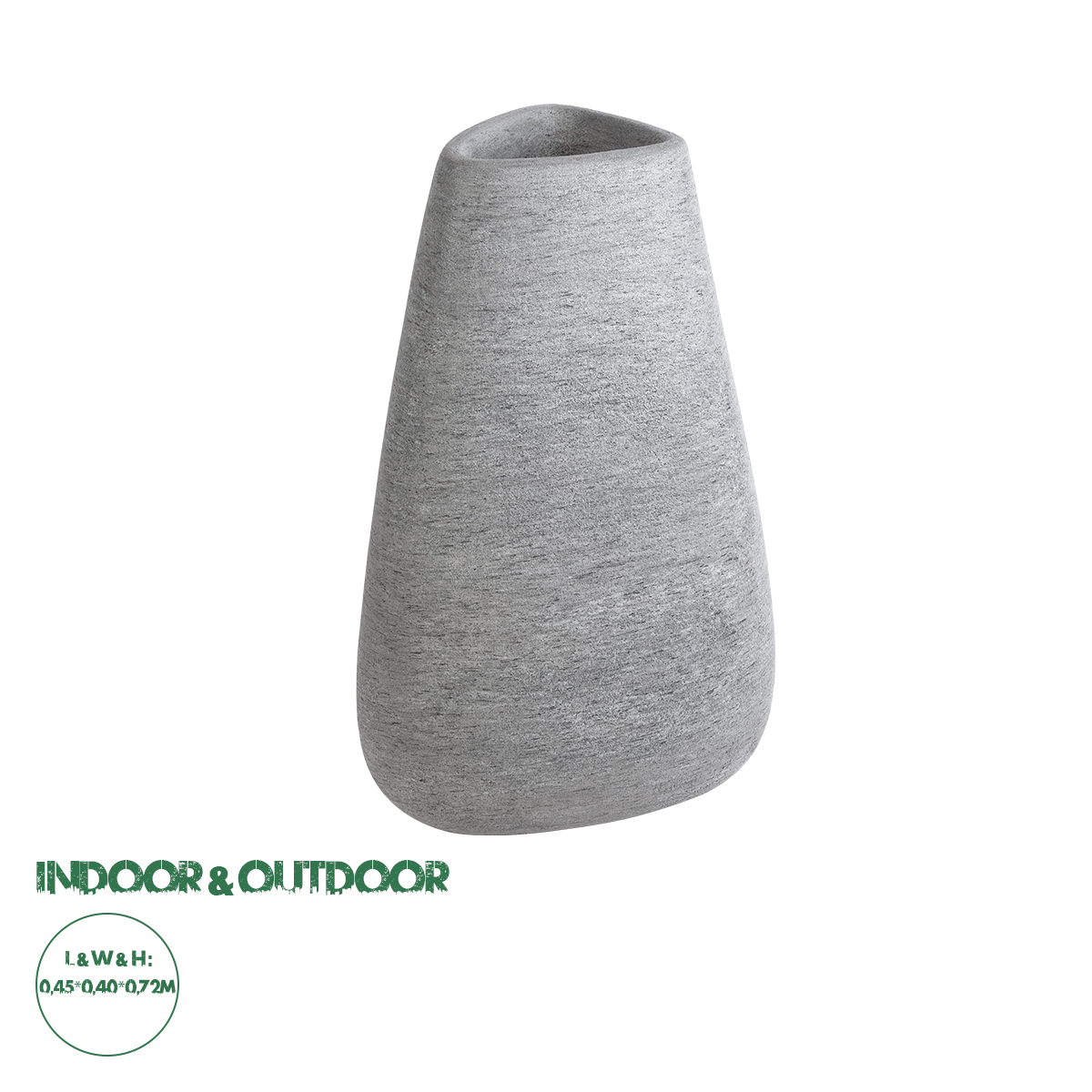 20796 GloboStar® Artificial Garden OXFORD 20796 Επιδαπέδιο Πολυεστερικό Τσιμεντένιο Κασπώ Γλάστρα – Flower Pot Γκρι Μ45 x Π40 x Υ72cm 20796 GloboStar® Artificial Garden OXFORD 20796 Επιδαπέδιο Πολυεστερικό Τσιμεντένιο Κασπώ Γλάστρα – Flower Pot Γκρι Μ45 x Π40 x Υ72cm