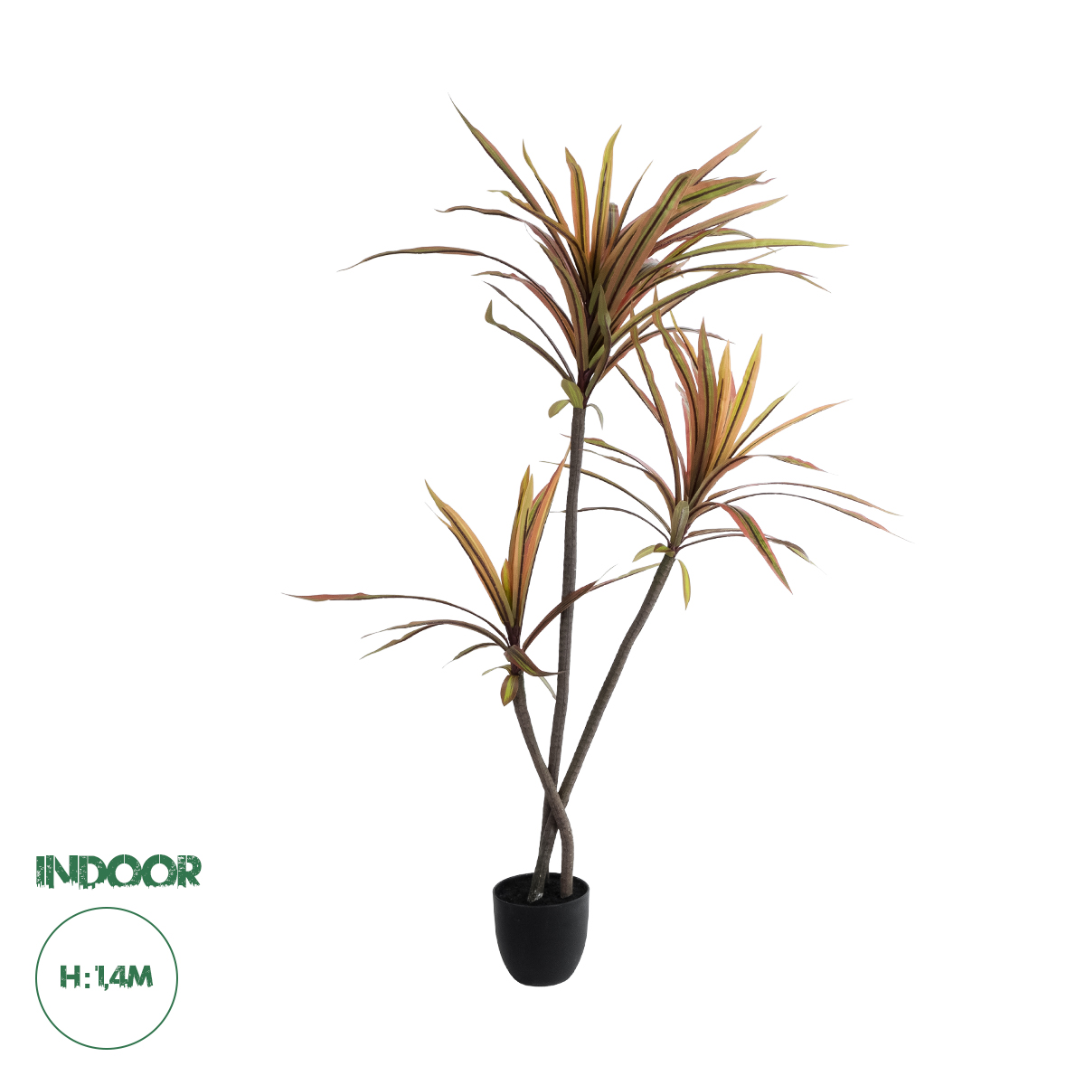 20969 GloboStar®  Artificial Garden DRAGON BLOOD TREE 20969 - Τεχνητό Διακοσμητικό Φυτό Δράκαινα Φ100 x Υ140cm