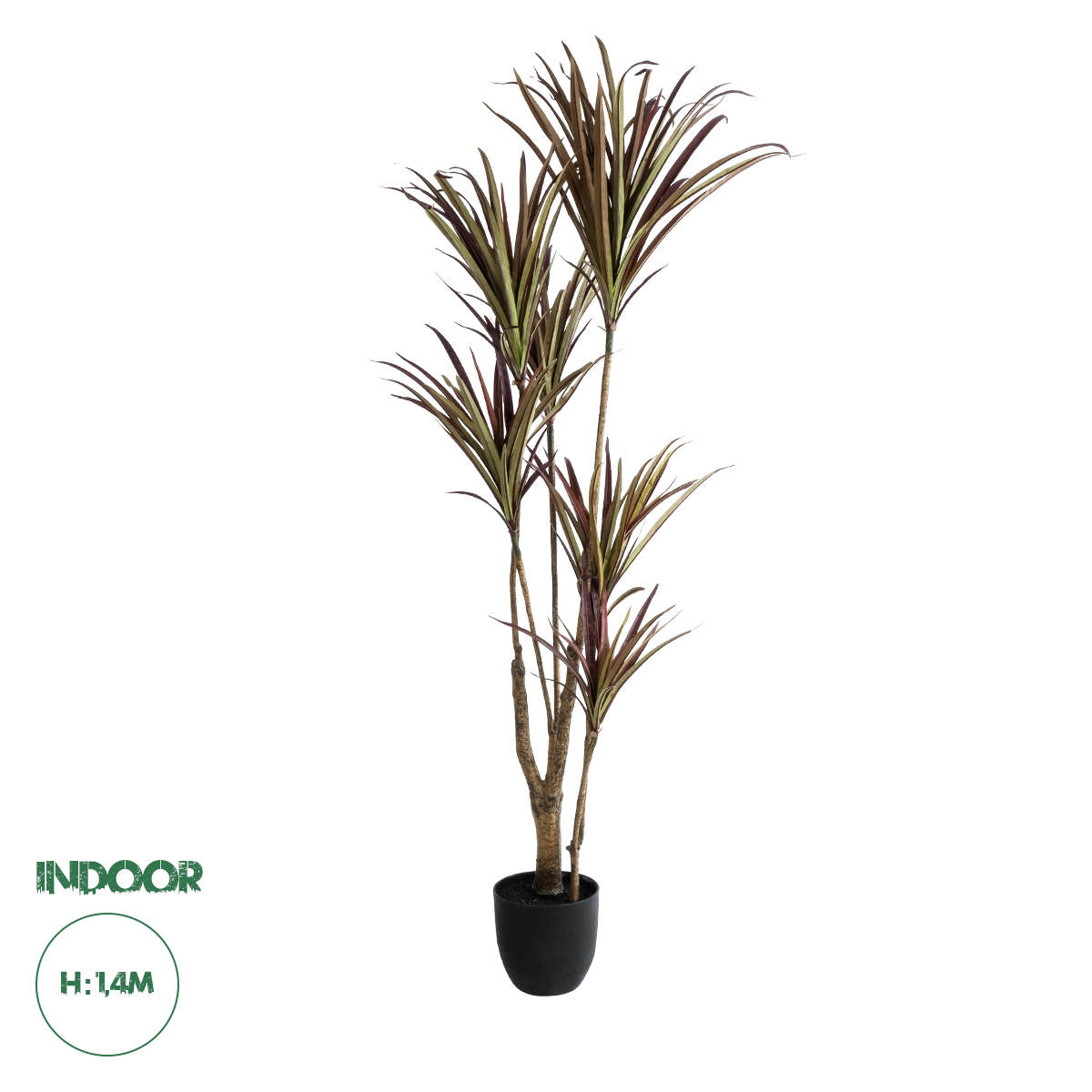 20970 GloboStar®  Artificial Garden DRAGON BLOOD TREE 20970 - Τεχνητό Διακοσμητικό Φυτό Δράκαινα Φ60 x Υ140cm