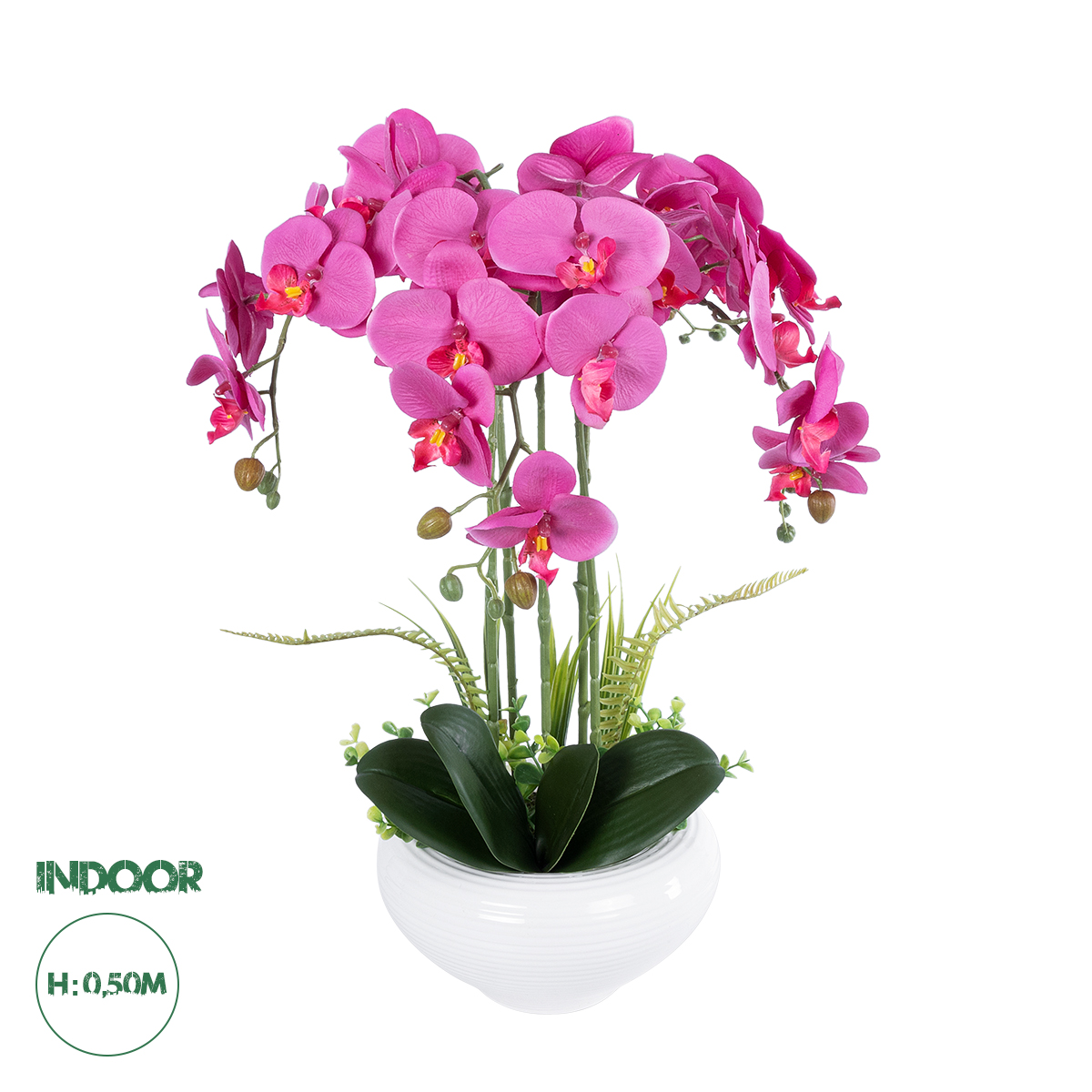 21123 GloboStar® Artificial Garden DARK PINK ORCHID 21123 Διακοσμητικό Φυτό Φούξια Ορχιδέα Υ50cm 21123 GloboStar® Artificial Garden DARK PINK ORCHID 21123 Διακοσμητικό Φυτό Φούξια Ορχιδέα Υ50cm