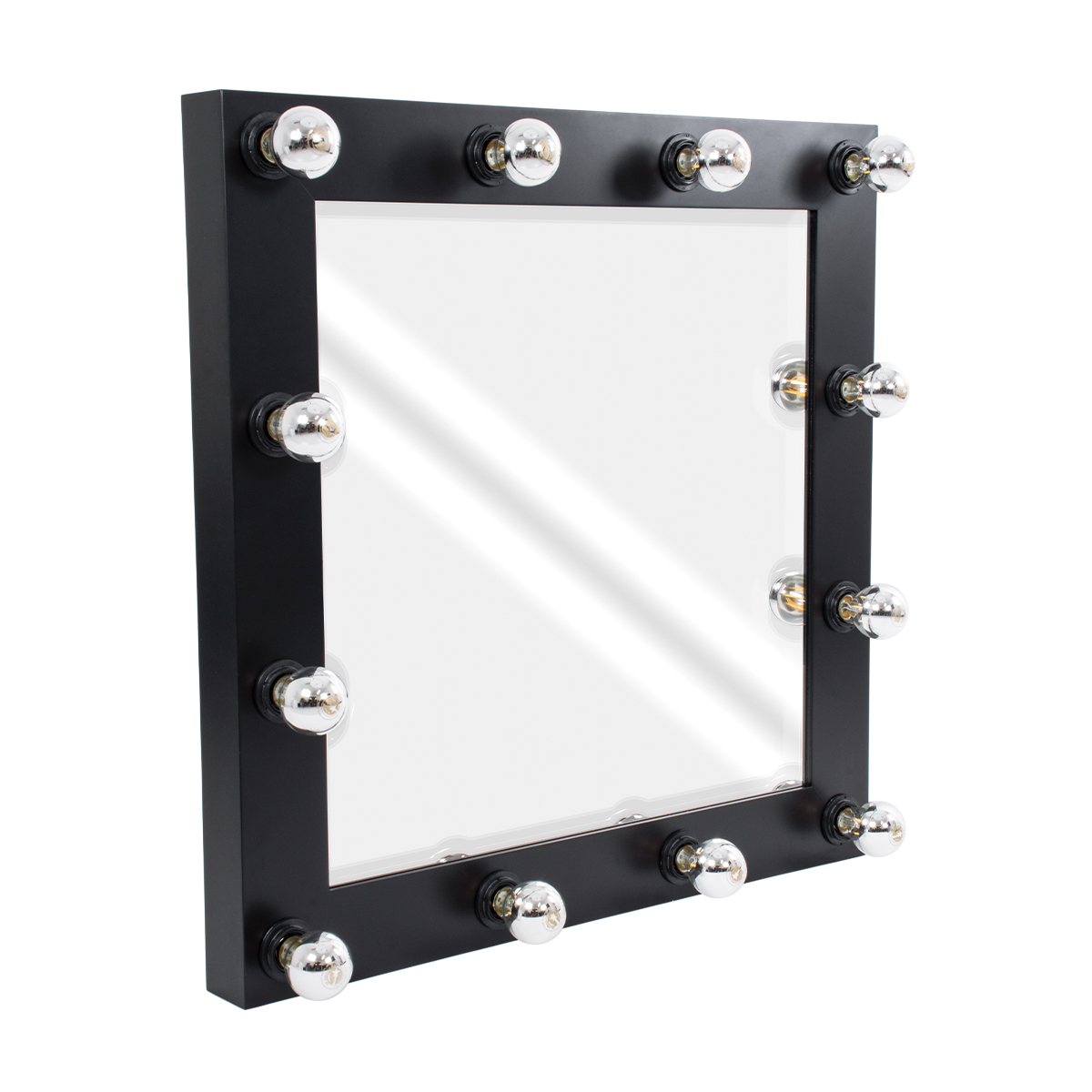 MIRROR-80×80-5 GloboStar® MAKEUP MIRROR-80×80-5 Μοντέρνος Καθρέπτης Μακιγιάζ με Πλαίσιο Φυσικού Ξύλου με Διακόπτη On/Off 12 x E27 AC220-240V – Μ80 x Π7 x Υ80cm – Μαύρος Έβενος MIRROR-80×80-5 GloboStar® MAKEUP MIRROR-80×80-5 Μοντέρνος Καθρέπτης Μακιγιάζ με Πλαίσιο Φυσικού Ξύλου με Διακόπτη On/Off 12 x E27 AC220-240V – Μ80 x Π7 x Υ80cm – Μαύρος Έβενος