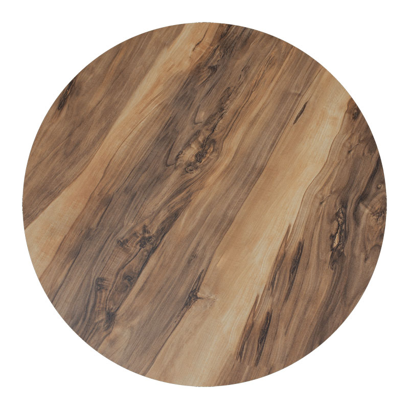 Intrahome Επιφάνεια τραπεζιού Noble Intrahome HPL καρυδί Φ60εκ πάχους 12mm | SKU: INTRAPA-326111121