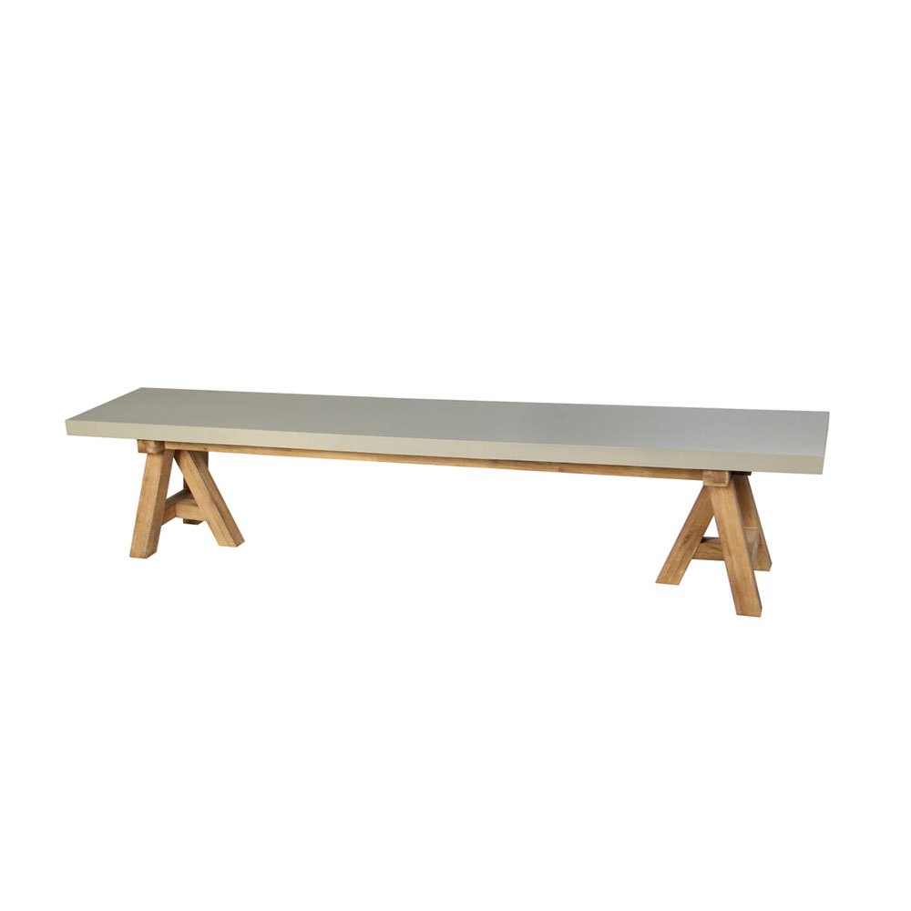 Liberta ERESOS ΠΑΓΚΑΚΙ CEMENT ΑΝΟΙΧΤΟ 200x40xH45cm 200x40xH45cm 22-0238
