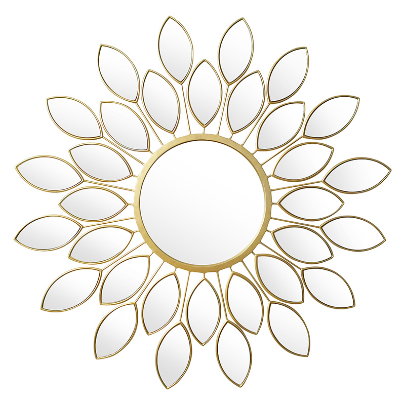 Καθρέπτης Flower pakoworld χρυσό 83×2.5×83εκ 233-000002 Καθρέπτης Flower pakoworld χρυσό 83×2.5×83εκ 233-000002