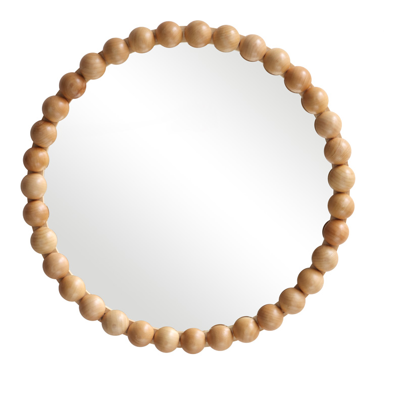 Intrahome Καθρέπτης Specio Intrahome ξύλο σε φυσική απόχρωση Φ60x4.5εκ | SKU: INTRAPA-344111152