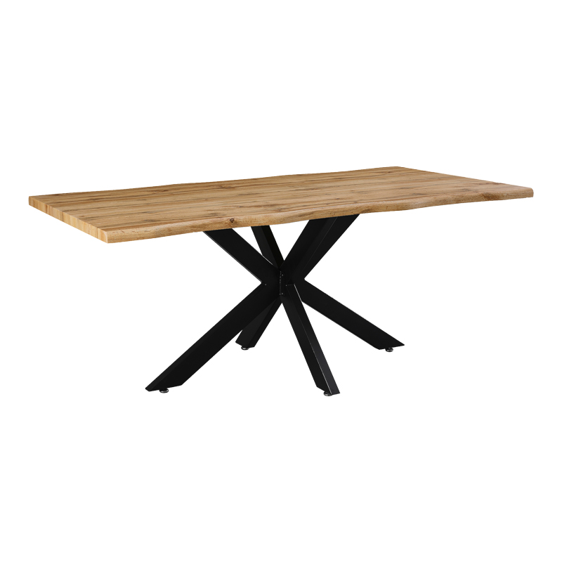 Tραπέζι Gilman pakoworld MDF sonoma-μαύρο 180x90x75εκ 235-000022 Tραπέζι Gilman pakoworld MDF sonoma-μαύρο 180x90x75εκ 235-000022