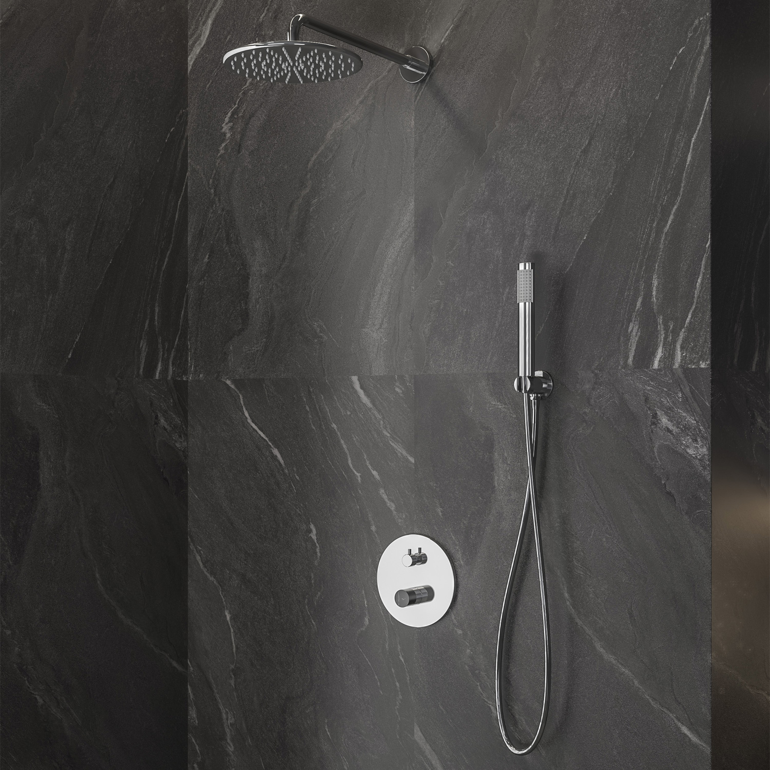 KARAG JOAN Σετ μπαταρίας εντοιχισμού ντους JOAN Marmo Nero 24668-MN-SET KARAG KARAG-5206836686547 KARAG JOAN Σετ μπαταρίας εντοιχισμού ντους JOAN Marmo Nero 24668-MN-SET KARAG KARAG-5206836686547