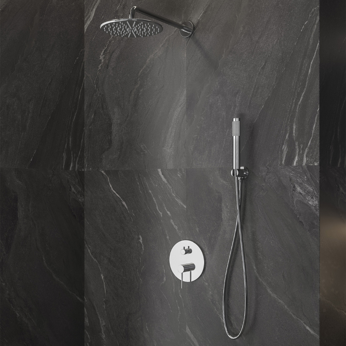 KARAG  JOAN Σετ μπαταρίας εντοιχισμού ντους JOAN Cromo 24668-SET KARAG KARAG-5206836686585