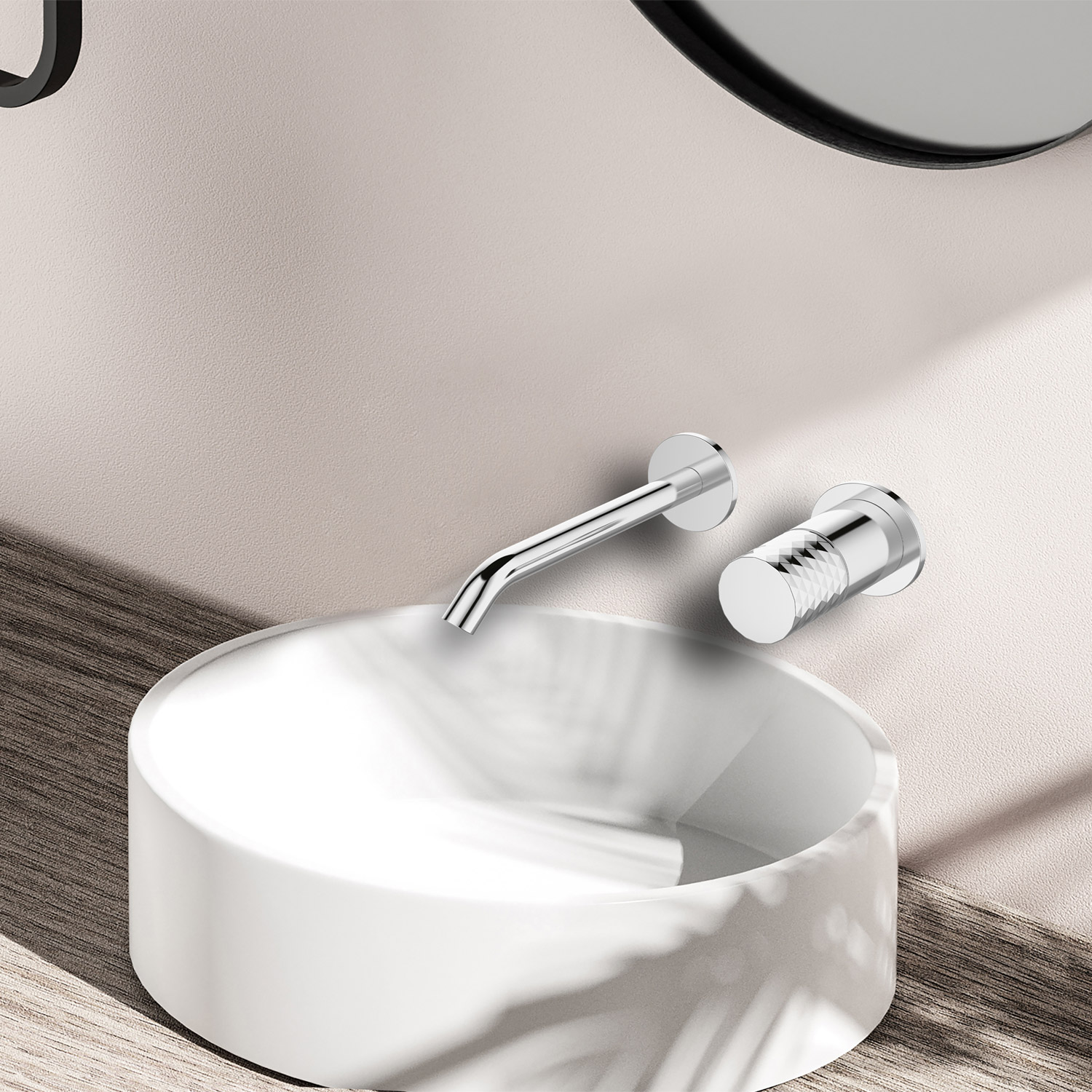 KARAG  JOAN Μπαταρία νιπτήρος εντοιχισμού JOAN Brass Pattern 24686-425A-BP KARAG KARAG-5206836669977