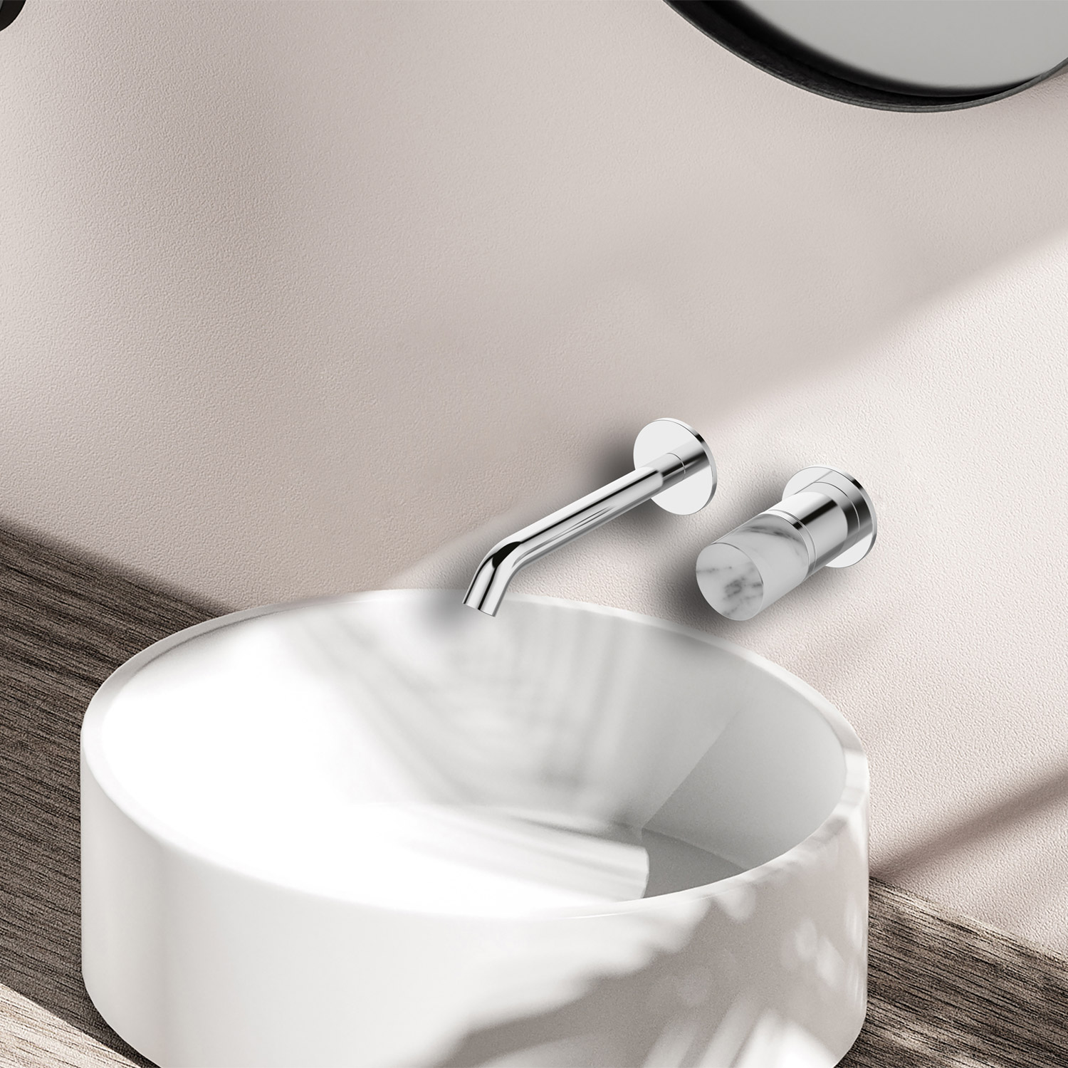 KARAG JOAN Μπαταρία νιπτήρος εντοιχισμού JOAN Marmo Bianco 24686-425A-MB KARAG KARAG-5206836669960 KARAG JOAN Μπαταρία νιπτήρος εντοιχισμού JOAN Marmo Bianco 24686-425A-MB KARAG KARAG-5206836669960