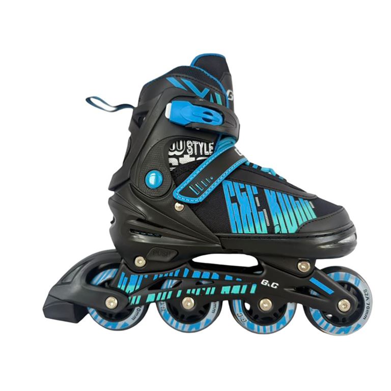 Αυξομειούμενα Πατίνια Roller GC BW 166 Μαύρο/Μπλε IN-LINE SKATES Medium (35-38)