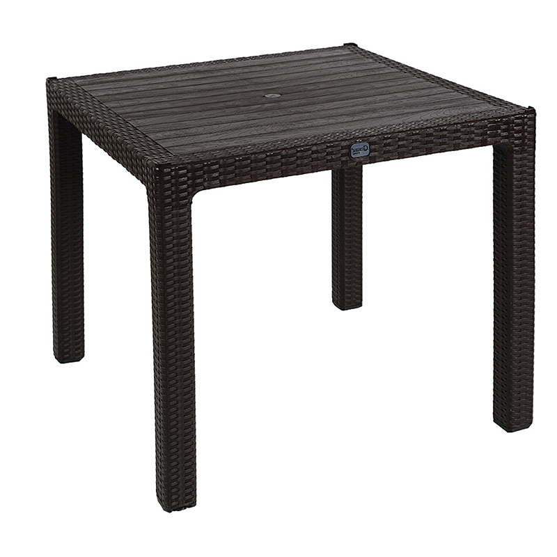 Τραπέζι Explore pakoworld με UV protection PP καφέ 90x90x73.5εκ 253-000031 Τραπέζι Explore pakoworld με UV protection PP καφέ 90x90x73.5εκ 253-000031