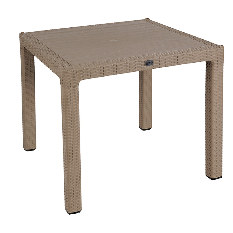 Τραπέζι Explore pakoworld με UV protection PP cappucino 90x90x73.5εκ 253-000032 Τραπέζι Explore pakoworld με UV protection PP cappucino 90x90x73.5εκ 253-000032