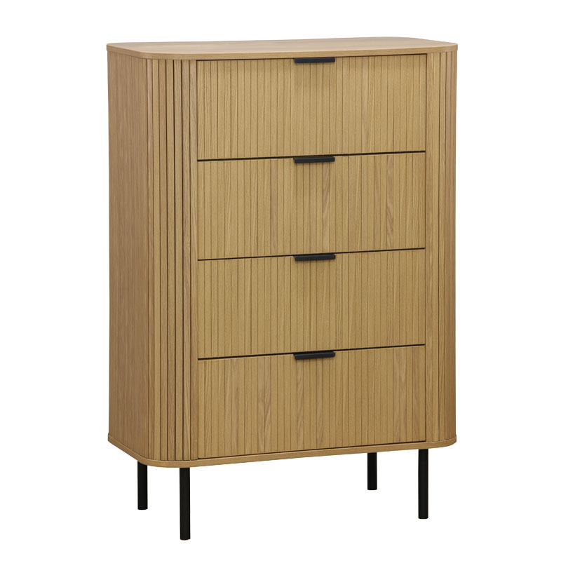 Συρταριέρα Scandi pakoworld με 4 συρτάρια φυσικό 79x46x115εκ 260-000011 Συρταριέρα Scandi pakoworld με 4 συρτάρια φυσικό 79x46x115εκ 260-000011