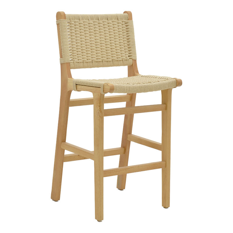 Σκαμπό μπαρ Julien pakoworld rubberwood φυσικό-έδρα φυσικό σχοινί 45x46x95εκ 263-000008 Σκαμπό μπαρ Julien pakoworld rubberwood φυσικό-έδρα φυσικό σχοινί 45x46x95εκ 263-000008