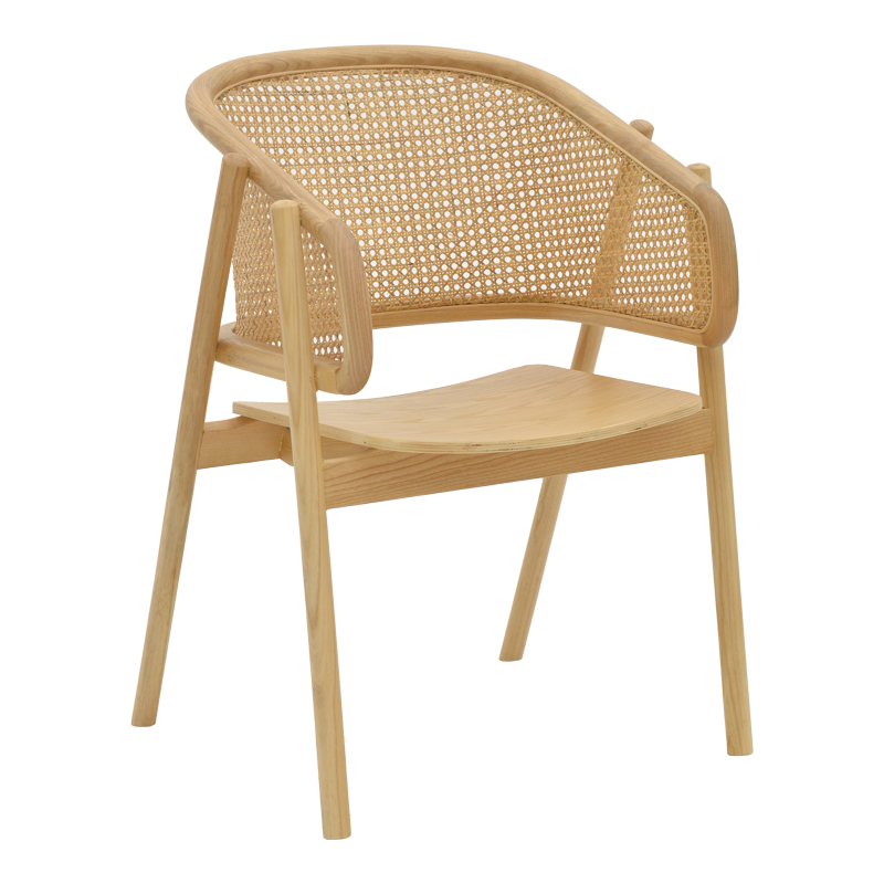 Intrahome Πολυθρόνα Wenzy Intrahome φυσικό Rattan - μασίφ ξύλο toon 58x58x82εκ | SKU: INTRAPA-374111139
