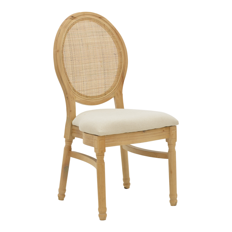 Intrahome Καρέκλα Canco Intrahome φυσικό rubberwood-φυσικό rattan 50x55x98εκ | SKU: INTRAPA-374111143
