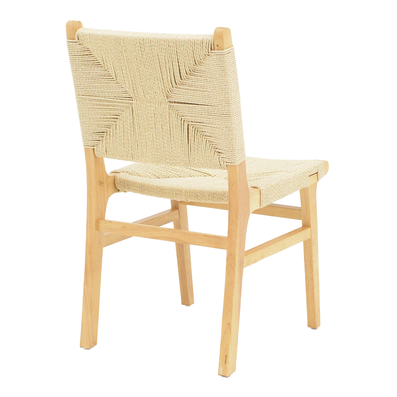 Καρέκλα Axyo Intrahome σχοινί-rubberwood σε φυσική απόχρωση 60x55x85εκ INTRAPA-374111155