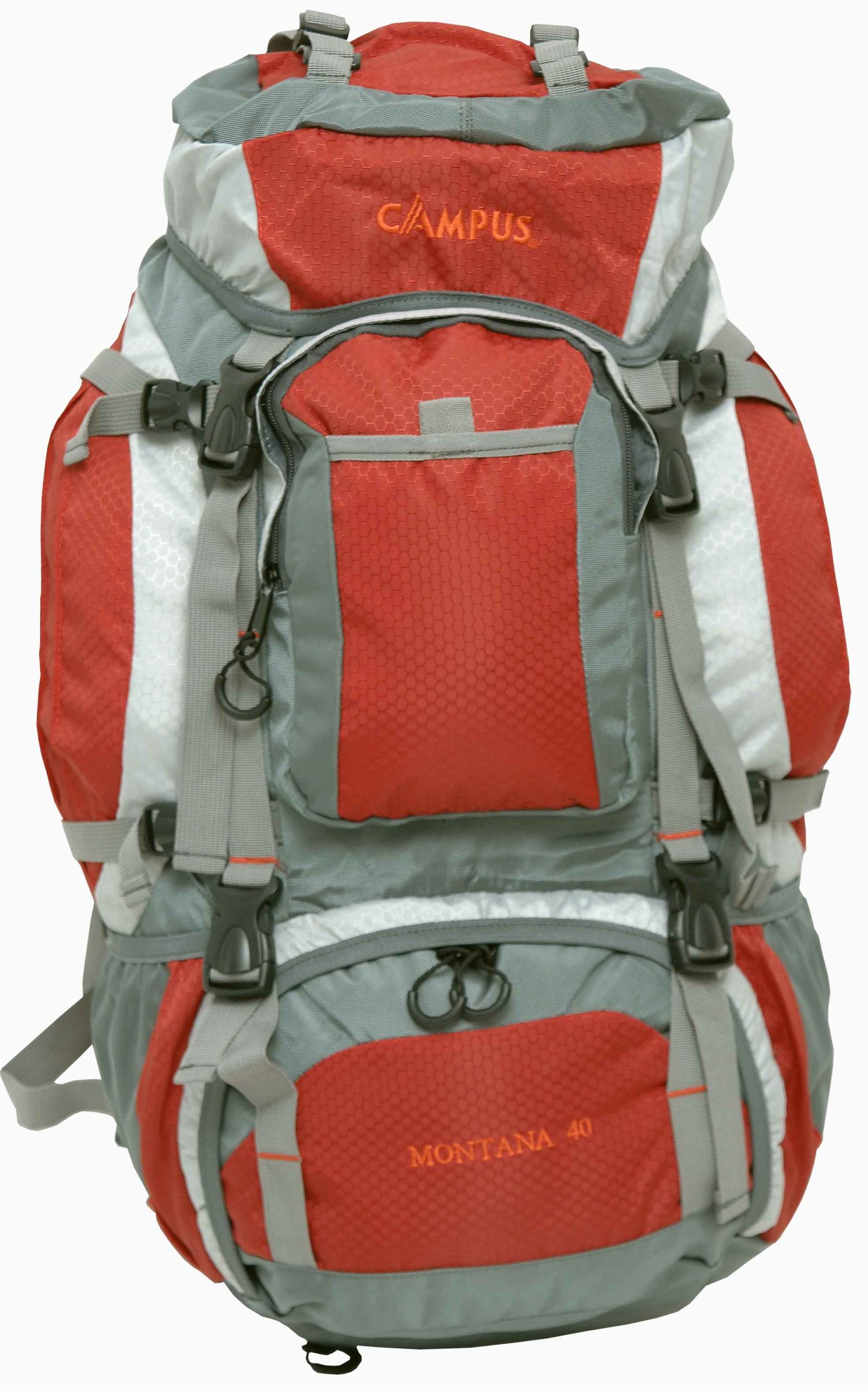CAMPUS ΣΑΚΙΔΙΟ ΠΛΑΤΗΣ MONTANA 50Lt. ΚΟΚΚΙΝΟ-ΓΚΡΙ velco-810-9105-9
