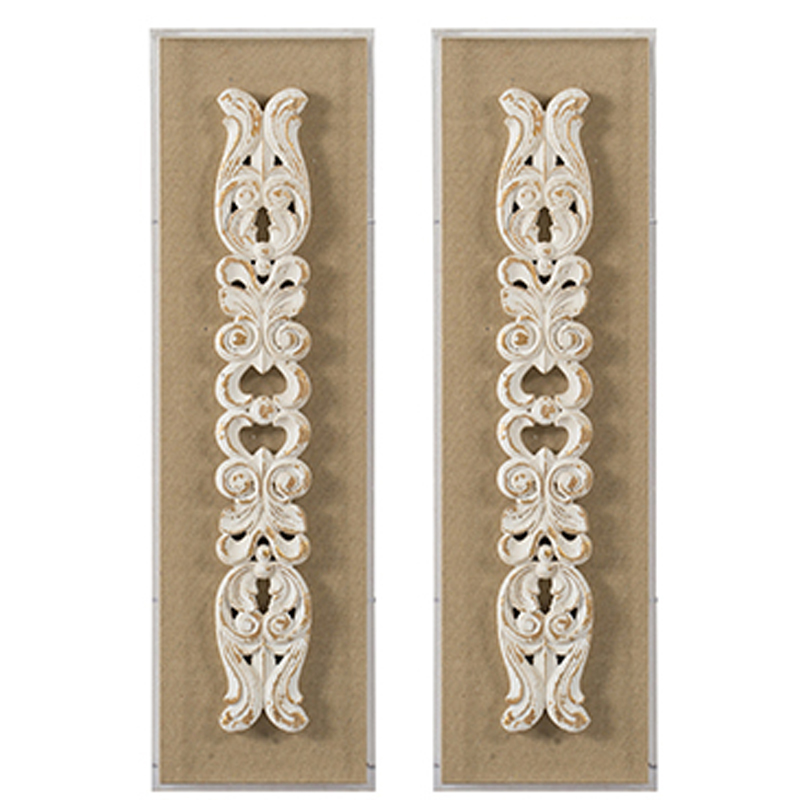 Artekko Yiorrok Ανάγλυφο Διακοσμητικό Τοίχου από MDF και Μαγνήσιο (23.5x4x79.5)cm Artekko 2746-DS