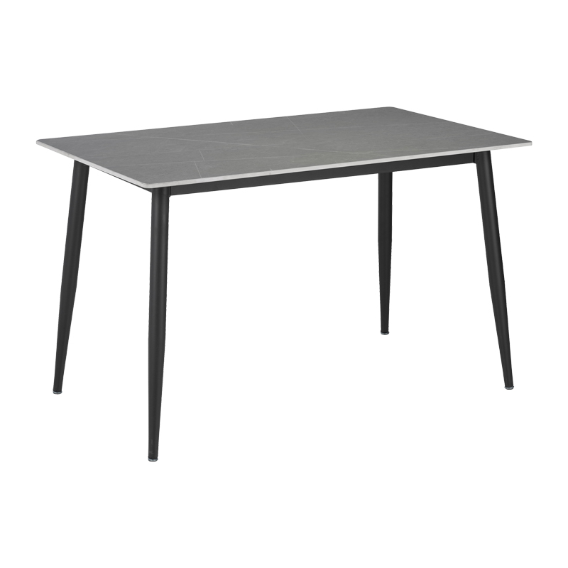 Τραπέζι Gustas pakoworld γκρι μαρμάρου sintered stone-μαύρο μέταλλο 160x80x75εκ 278-000006 Τραπέζι Gustas pakoworld γκρι μαρμάρου sintered stone-μαύρο μέταλλο 160x80x75εκ 278-000006