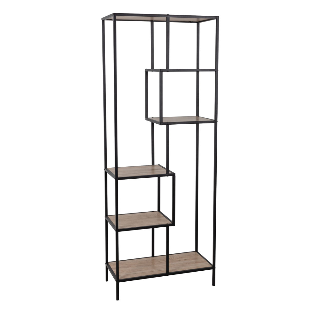 Liberta PLEGMA ΒΙΒΛΙΟΘΗΚΗ SONOMA ΜΑΥΡΟ 69x33xH180,5cm 69x33xH180,5cm 28-0182
