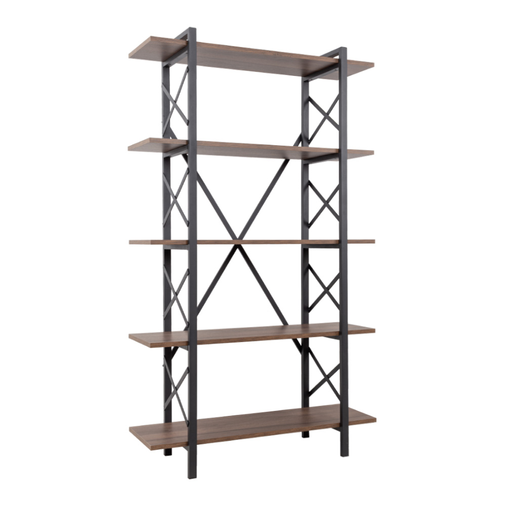 ATERMON ΒΙΒΛΙΟΘΗΚΗ 5ΡΑΦΙΑ ΚΑΡΥΔΙ ΜΑΥΡΟ 100x34xH170cm 28-0206 ATERMON ΒΙΒΛΙΟΘΗΚΗ 5ΡΑΦΙΑ ΚΑΡΥΔΙ ΜΑΥΡΟ 100x34xH170cm 28-0206