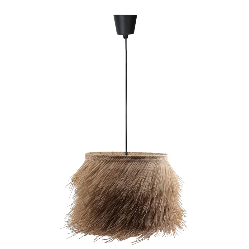 Intrahome Φωτιστικό οροφής Hairy intrahome Ε27 ρατάν σε φυσική απόχρωση Φ70x40εκ | SKU: INTRAPA-300111119