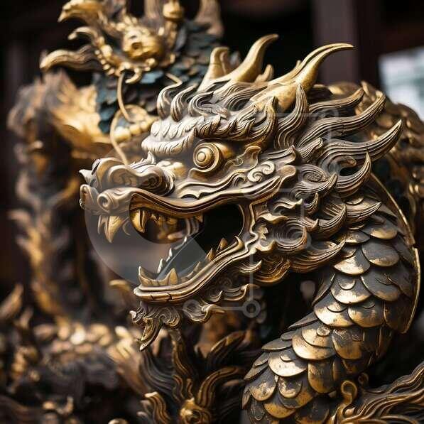 Intra Συλλεκτικό Ξύλινο Παζλ Plywood  4mm - Περίπλοκο γλυπτό δράκου Σε Ξύλινο Κουτί - Διαστάσεις Puzzle: 10x10 cm – 25 κομμάτια