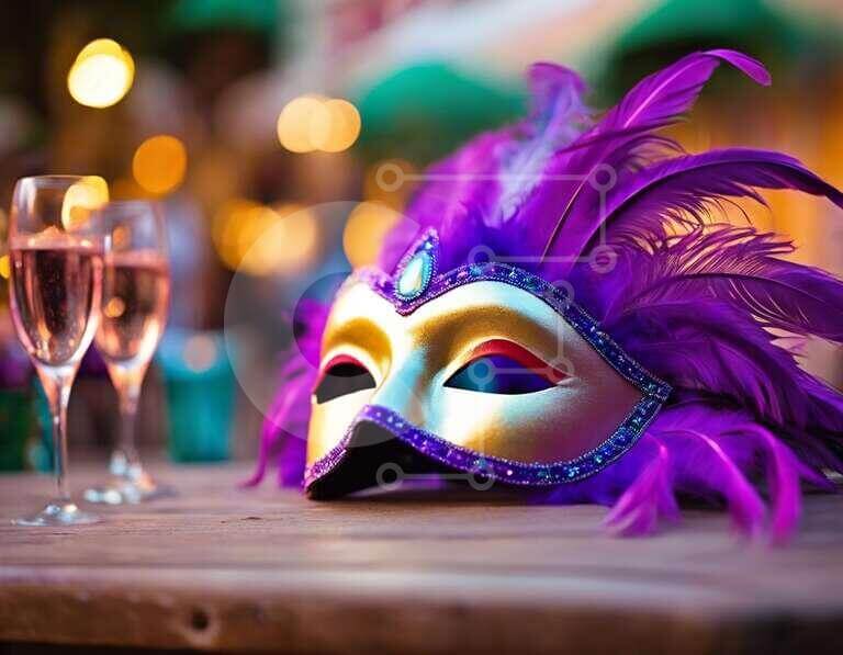 Intra Συλλεκτικό Ξύλινο Παζλ Plywood  4mm - Ζωντανή μάσκα μεταμφίεσης με αστραφτερά γυαλιά Σε Ξύλινο Κουτί - Διαστάσεις Puzzle: 10x10 cm – 25 κομμάτια