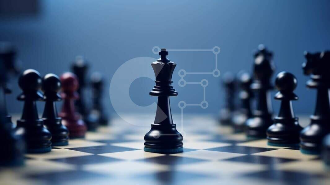 Intra Συλλεκτικό Ξύλινο Παζλ Plywood  4mm - Ο βασιλιάς του σκακιού επί του σκακιού Σε Ξύλινο Κουτί - Διαστάσεις Puzzle: 10x10 cm – 25 κομμάτια