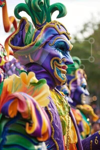 Intra Συλλεκτικό Ξύλινο Παζλ Plywood  4mm - Ζωντανοί ερμηνευτές παρέλασης με πολύχρωμα κοστούμια Σε Ξύλινο Κουτί - Διαστάσεις Puzzle: 10x10 cm – 25 κομμάτια