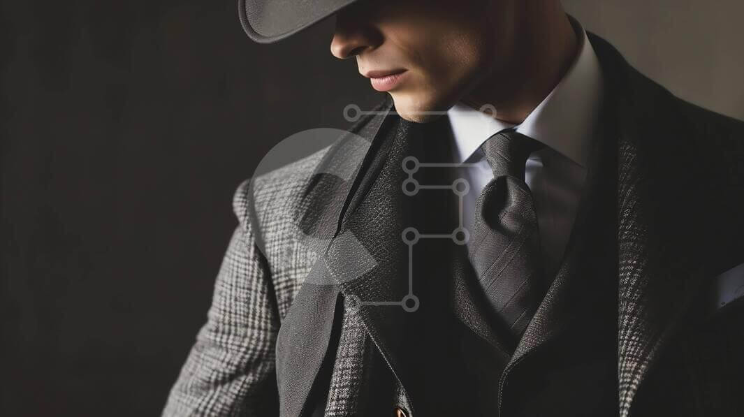 Intra Συλλεκτικό Ξύλινο Παζλ Plywood  4mm - Κομψός άνδρας με κομψή ενδυμασία Σε Ξύλινο Κουτί - Διαστάσεις Puzzle: 10x10 cm – 25 κομμάτια