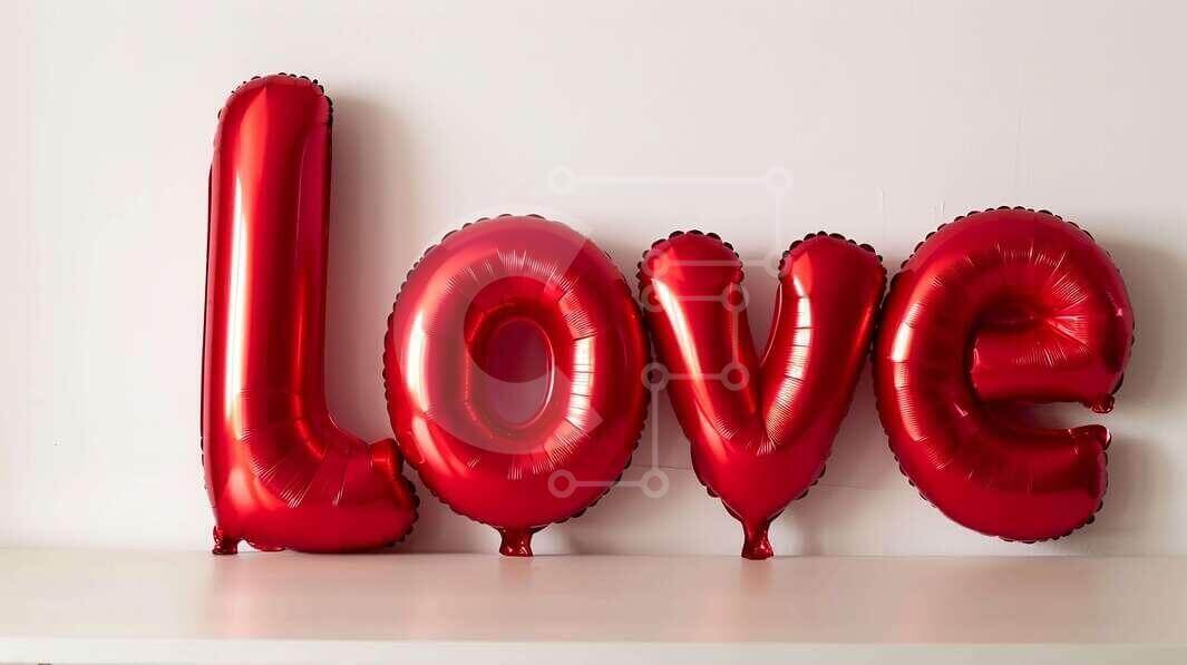 Intra Συλλεκτικό Ξύλινο Παζλ Plywood  4mm - Κόκκινα μπαλόνια αγάπης Σε Ξύλινο Κουτί - Διαστάσεις Puzzle: 10x10 cm – 25 κομμάτια