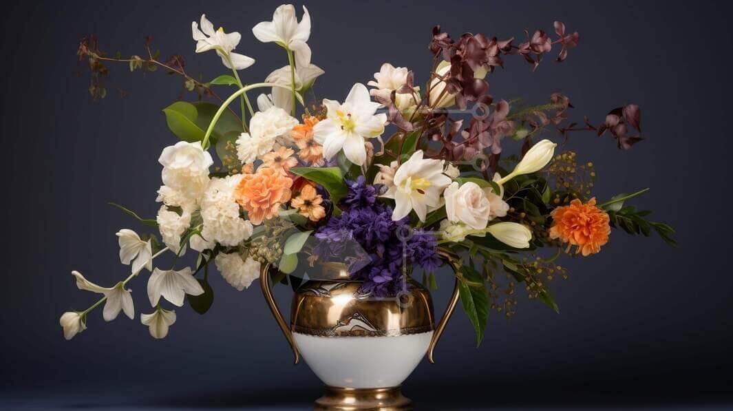 Intra Συλλεκτικό Ξύλινο Παζλ Plywood  4mm - Κομψή φλοράλ σύνθεση σε διακοσμητικό βάζο Σε Ξύλινο Κουτί - Διαστάσεις Puzzle: 10x10 cm – 25 κομμάτια