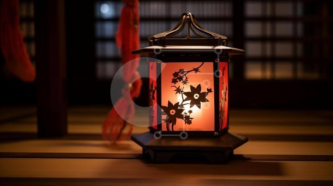 Intra Συλλεκτικό Ξύλινο Παζλ Plywood  4mm - Περίπλοκο φανάρι με λουλουδάτο σχέδιο Σε Ξύλινο Κουτί - Διαστάσεις Puzzle: 10x10 cm – 25 κομμάτια