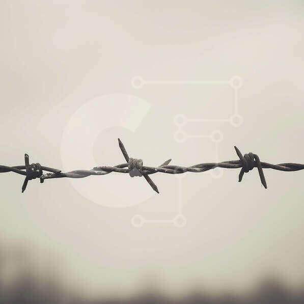 Intra Συλλεκτικό Ξύλινο Παζλ Plywood  4mm - Συρματοπλέγματα σε ουδέτερο φόντο Σε Ξύλινο Κουτί - Διαστάσεις Puzzle: 10x10 cm – 25 κομμάτια