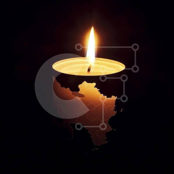 Intra Συλλεκτικό Ξύλινο Παζλ Plywood  4mm - Χάρτης ασιατικής χώρας Κερί στο σκοτάδι Σε Ξύλινο Κουτί - Διαστάσεις: 10x10 cm – 25 κομμάτια