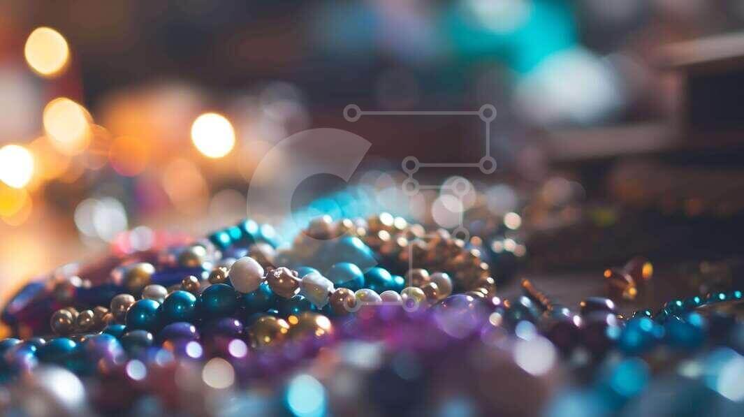 Intra Συλλεκτικό Ξύλινο Παζλ Plywood  4mm - Σύνθεση πολύχρωμες χάντρες Σε Ξύλινο Κουτί - Διαστάσεις Puzzle: 10x10 cm – 25 κομμάτια